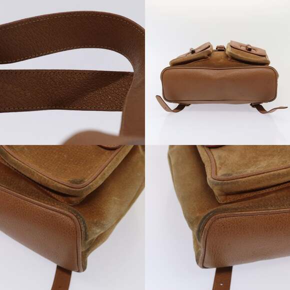 GUCCI Bamboo Shoulder Bag Suede Brown Gold 003 2058 003 2058 - Picture 10 of 13